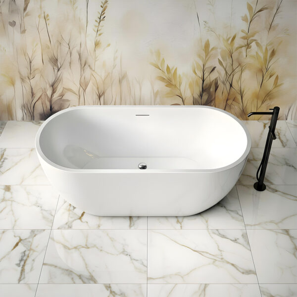 Mia White Freestanding Bath | Freestanding Baths | Baths | Delivery Ireland and the UK | Bathshed