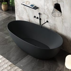 Black Freestanding bath