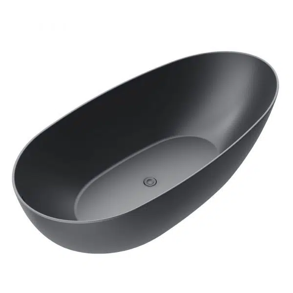 Nera Black 1800mm Freestanding Bath - Image 5