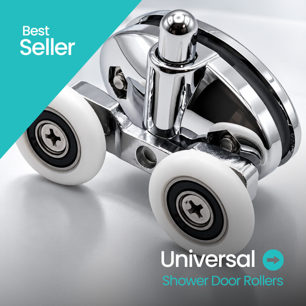 Universal shower door rollers | Bathshed | delivery ireland and the uk