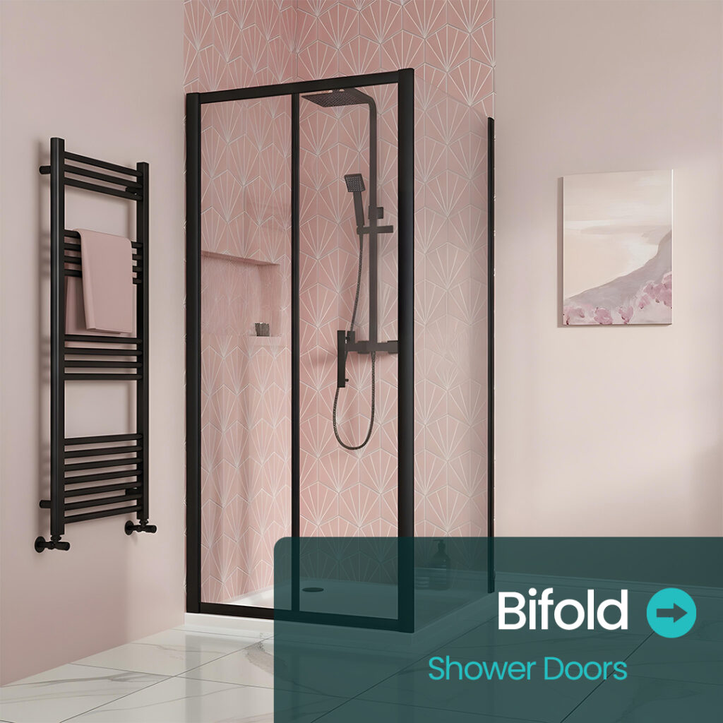 Bifold shower doors | Shower enclosures | Bathshed | Nationwide delivery ireland and the uk