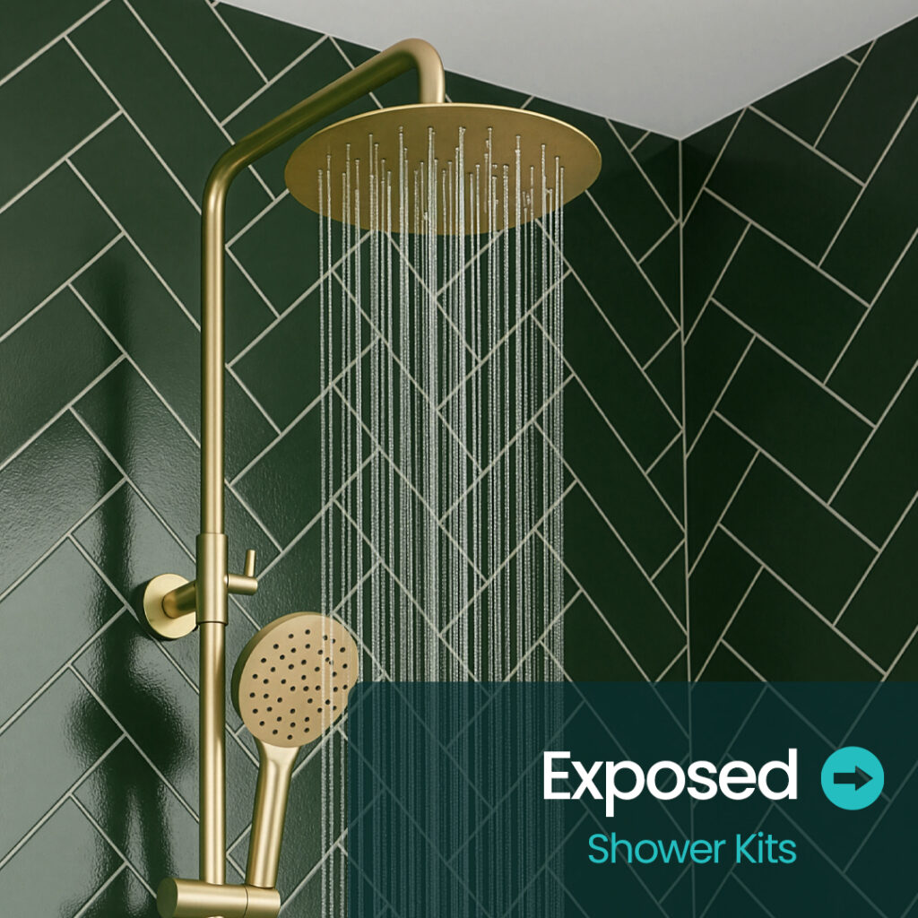 exposed shower kits | Showers | Bathshed | Delivery ireland and the uk
