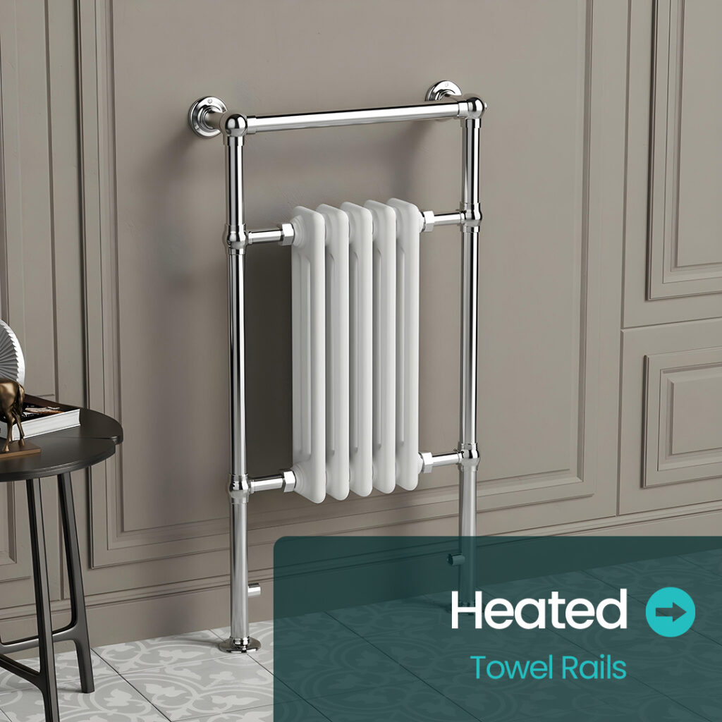 Heated Towel rails | Heating Supplies | bathroom Radiators | Bathshed | delivery Ireland and the UK