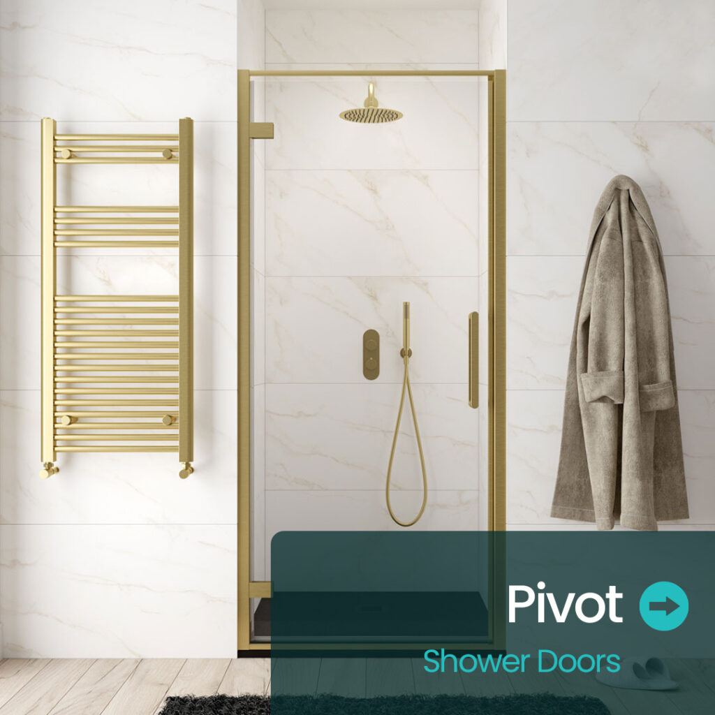 Pivot shower doors | Shower enclosures | Bathshed | Nationwide delivery ireland and the uk