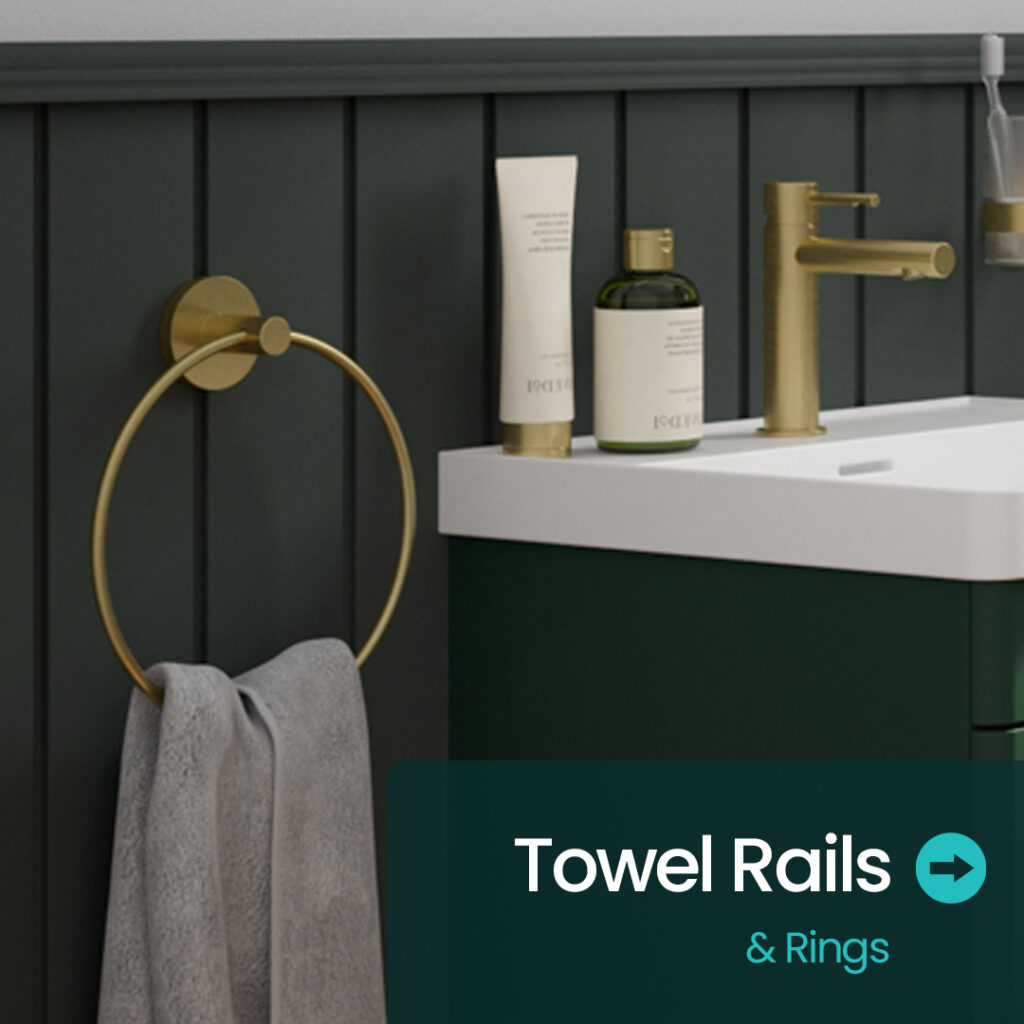 Towel rings and rails | Bathroom Accessories | Bathshed | Nationwide delivery ireland and the UK