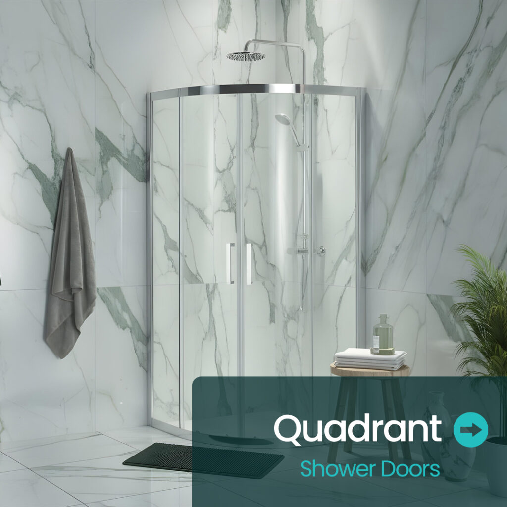 Quadrant shower doors | Shower enclosures | Bathshed | Nationwide delivery ireland and the uk