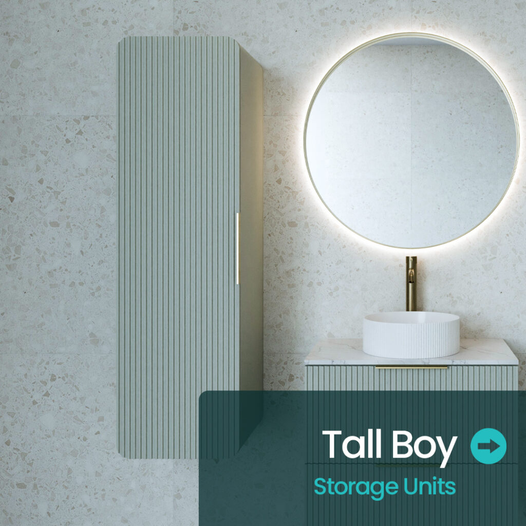 Tall Boy Storage Bathroom Furniture | Vanity Units | Bathshed | Delivery Ireland and the UK