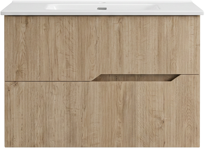 Willow natural oak wall hung vanity unit | Bathroom furniture | Ireland and the UK | Bathshed