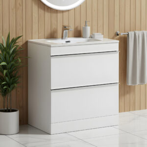 Cava White Floorstanding vanity unit - in stock - ireland and the UK