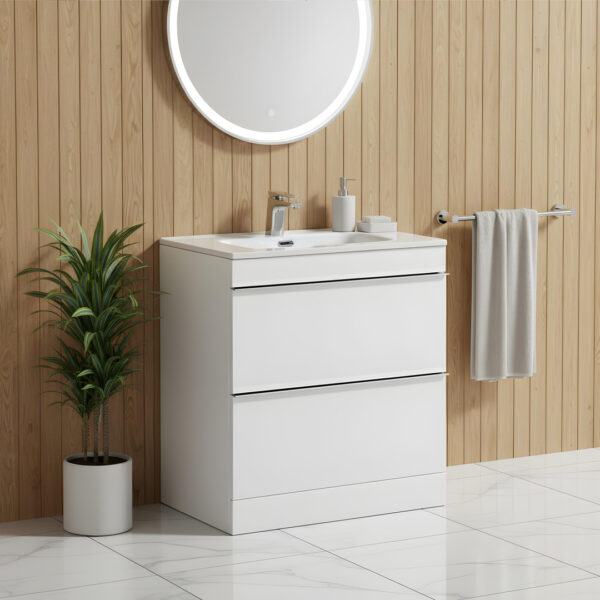 Cava White Floorstanding vanity unit - in stock - ireland and the UK
