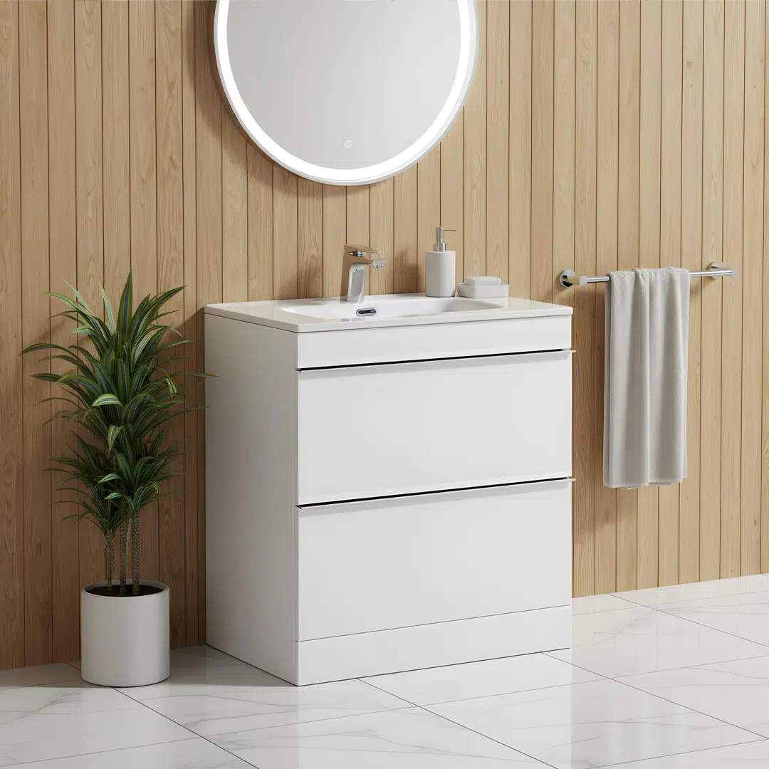 Cava White Floorstanding vanity unit - in stock - ireland and the UK