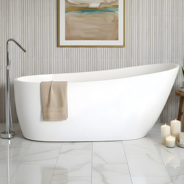 Ella white freestanding Bath | Atti Bathrooms | Ireland