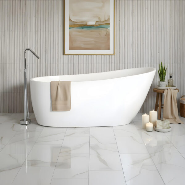 Ella white freestanding Bath | Atti Bathrooms | Ireland