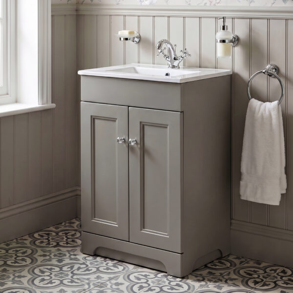 Hyde 550mm Floorstanding Vanity Unit White | Bathshed | Nationwide delivery Ireland and the uk