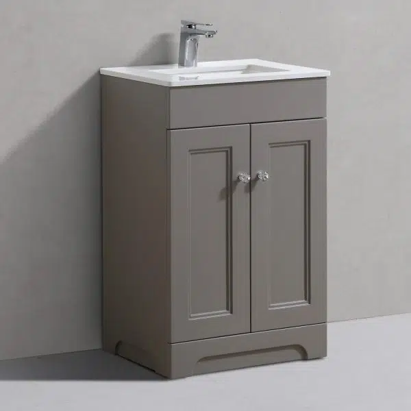 Hyde 550mm Floorstanding Vanity Unit Bella Grey