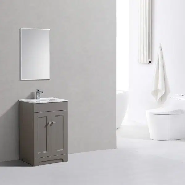 Hyde 550mm Floorstanding Vanity Unit Bella Grey - Image 2