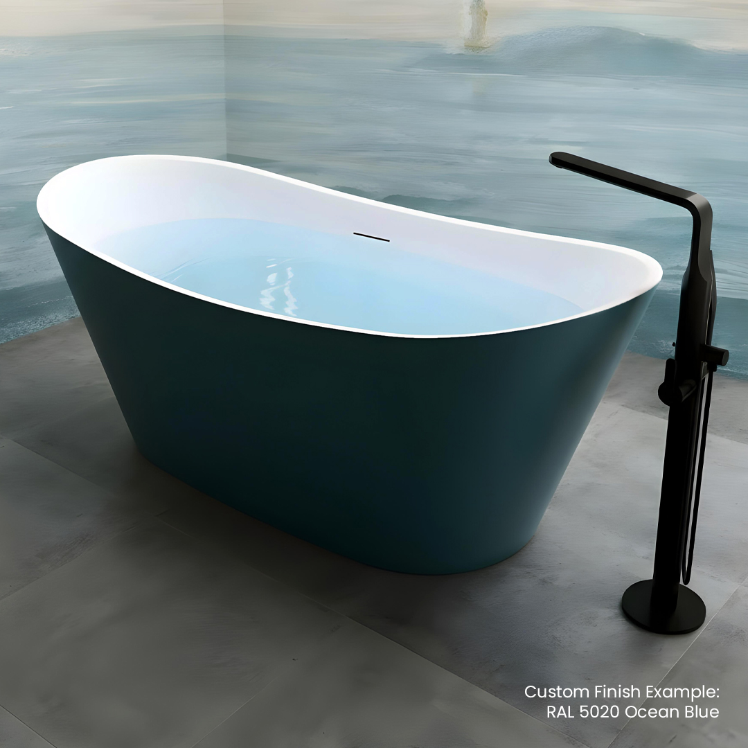 Luna light blue Freestanding Bath | Custom Coated Freestanding Baths | Baths | Delivery Ireland and the UK | Bathshed