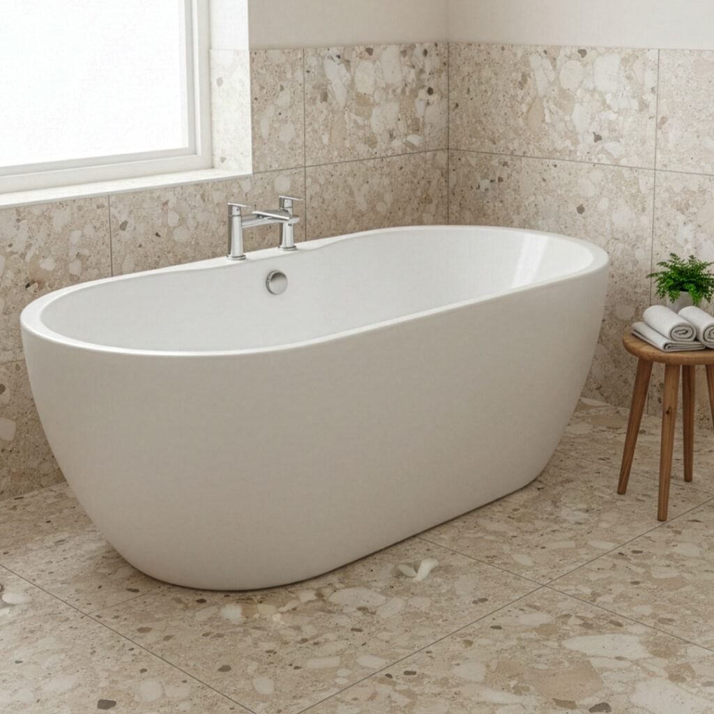 Ava White Freestanding Bath | Freestanding Baths | Baths | Delivery Ireland and the UK | Bathshed