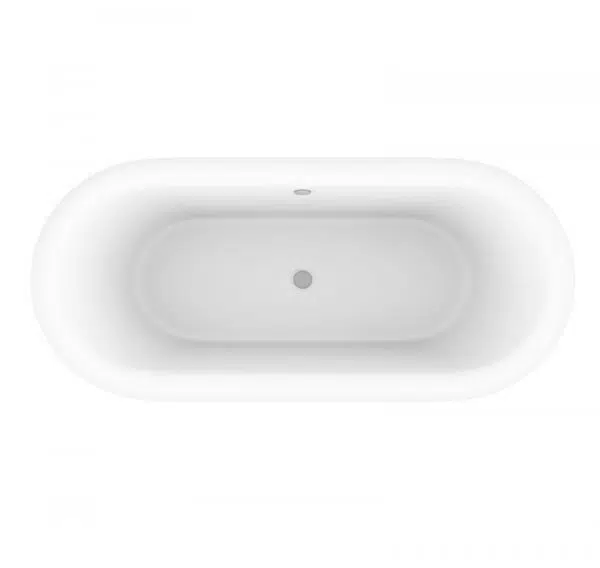 Charlotte Dark Grey 1695mm Freestanding Bath - Image 4