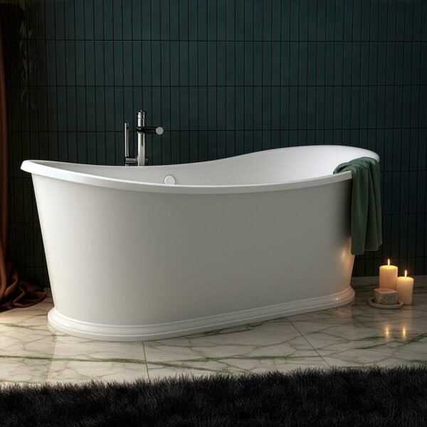 Anna double slipper traditional freestanding bath | Delivery UK and Ireland