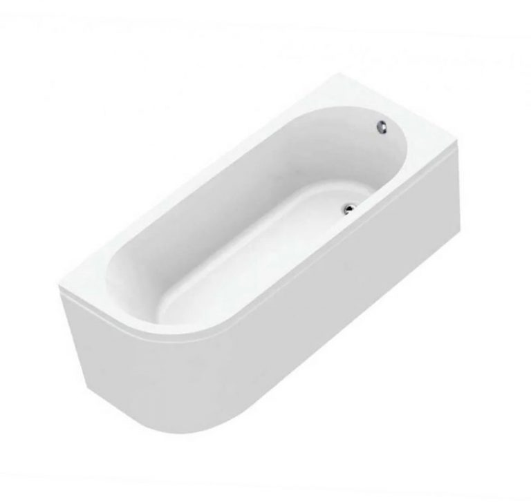 Tritan J Shaped Bath Straight Baths Delivery Ireland & UK Bathshed