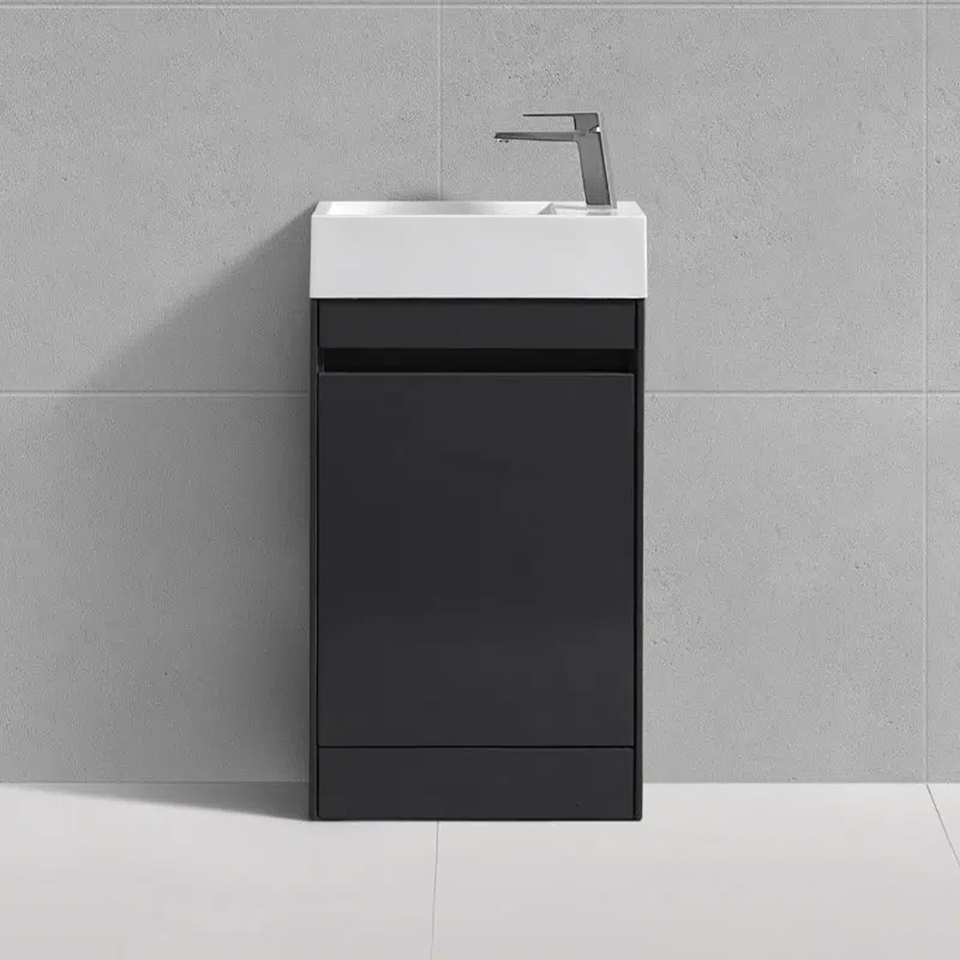 Benni 455mm Floorstanding Cloakroom Unit Anthracite - Image 6