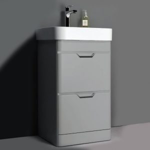 Sott Aqua Light Grey Floorstanding Vanity Unit