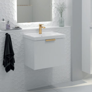 stockholm 1 drawer wall hung vanity unit | Scandinavian bathroom furniture | Sonas Bathrooms | Bathshed | Nationwide Delivery UK and Ireland