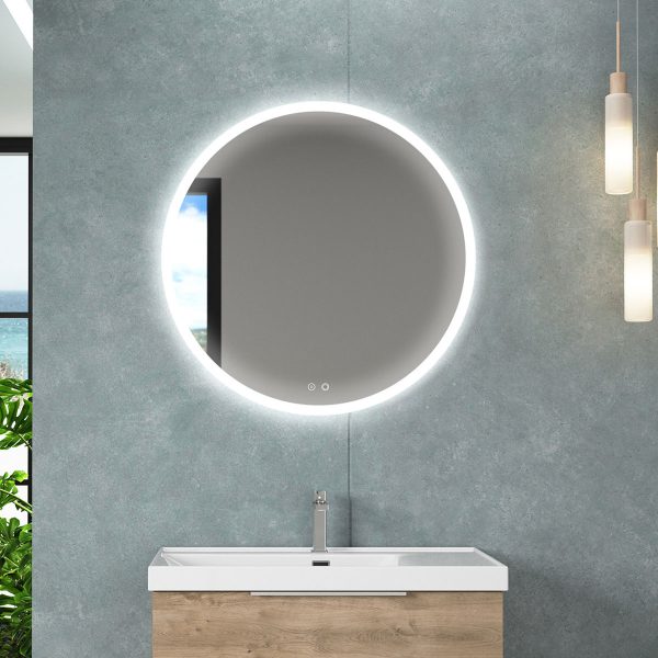 sandor round led mirror bathroom