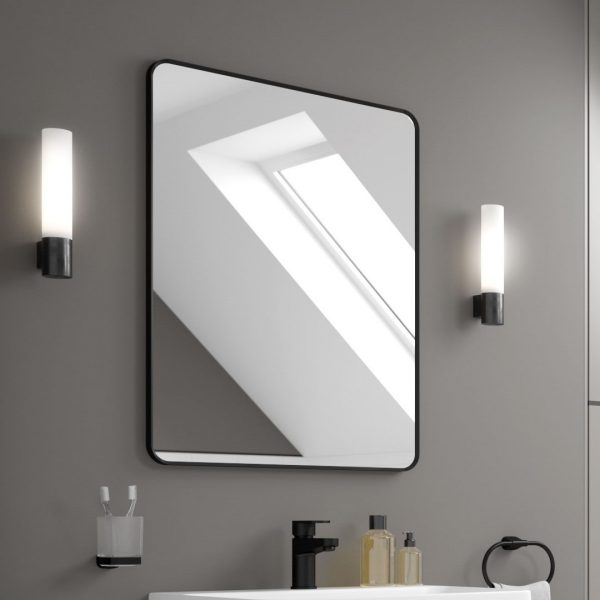 Astrid Matt Black LED Mirror | LED Mirrors Ireland And The UK