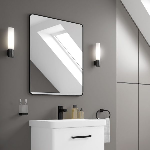 Astrid Matt Black LED Mirror | LED Mirrors Ireland And The UK