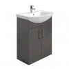Belmont Gloss Grey Floostanding Vanity Unit - Image 2
