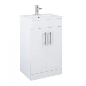 Belmont 2 Door Gloss White Floostanding Unit