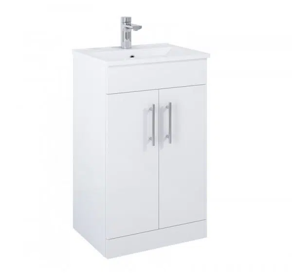 Belmont 2 Door Gloss White Floostanding Unit