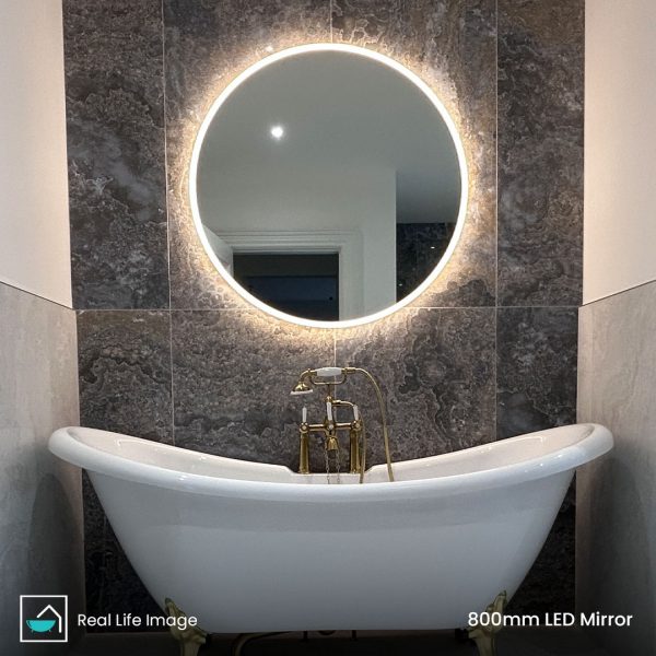 sandor round led mirror bathroom