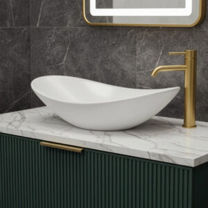 Calisto Vessel Sit-On Countertop Basin | Clearance bathroom basins | Bathshed | Delivery UK and Ireland