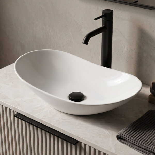 Calisto Vessel Sit-On Countertop Basin | Clearance bathroom basins | Bathshed | Delivery UK and Ireland