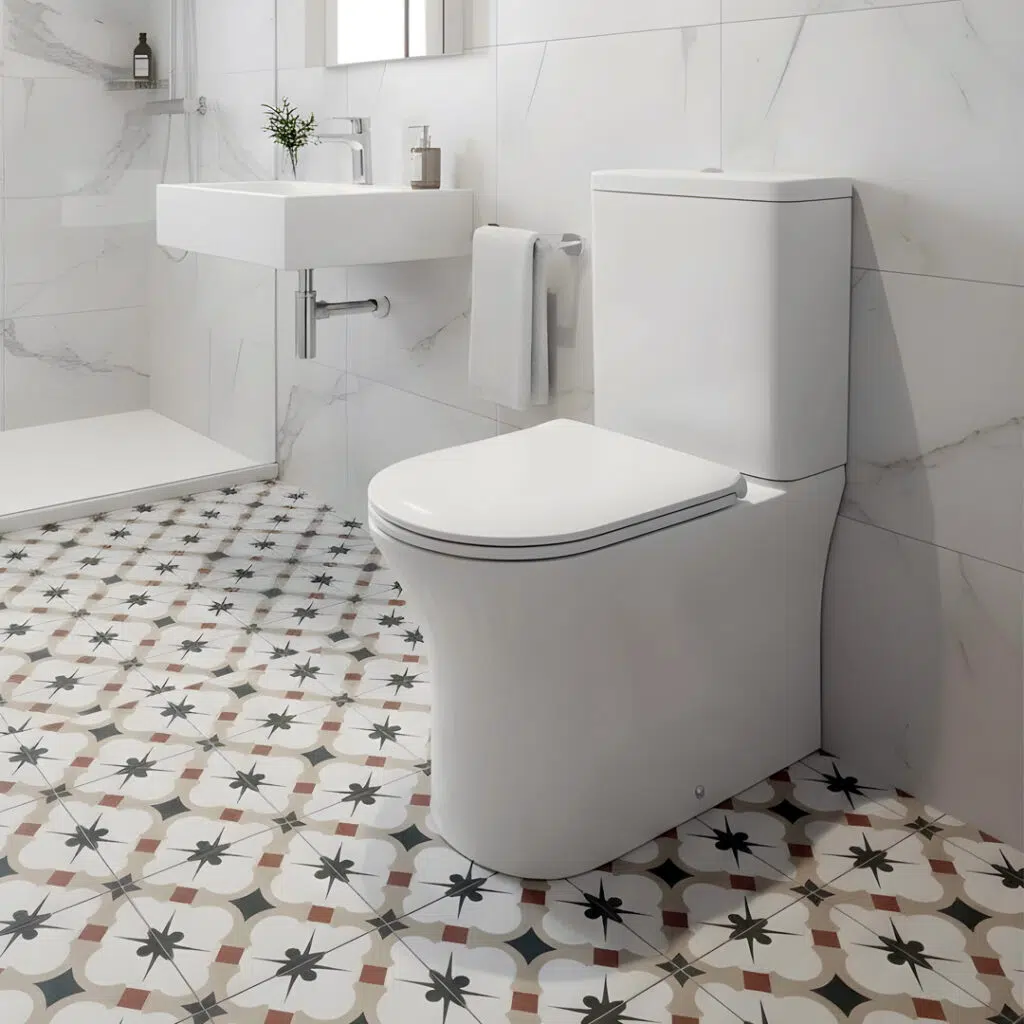 Atti series 300 comfort height close coupled toilet | Bathshed | Naitowide delivery UK and Ireland