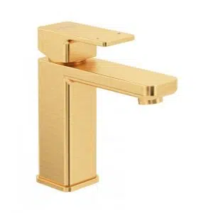 Contour gold basin tap