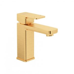 Contour gold basin tap