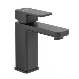 Contour black basin tap