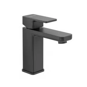 Contour black basin tap