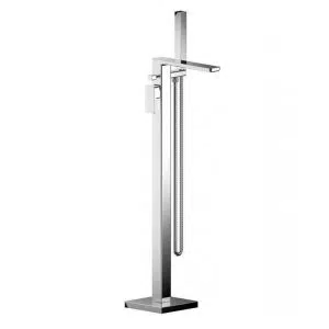 Contour Chrome Floor Standing Bath Shower Mixer