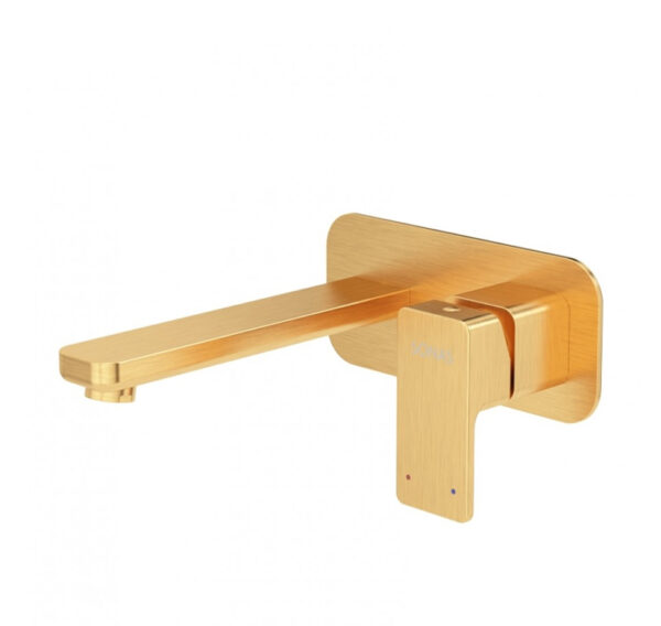 Contour Gold Wall Mounted Basin Mixer