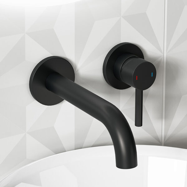 Black Edition Wall Mounted Basin Mixer