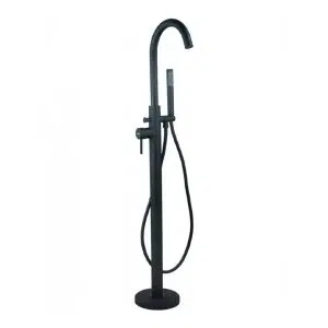 Harrow Black Floor Standing Bath Shower Mixer