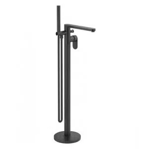 Norfolk Black Floor Standing Bath Shower Mixer