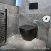 Atti Matt Black Wall Hung Toilet | Wall Hung Toilets | Toilets | Delivery Ireland and the UK | Bathshed