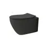 Atti Matt Black Wall Hung Toilet | Wall Hung Toilets | Toilets | Delivery Ireland and the UK | Bathshed