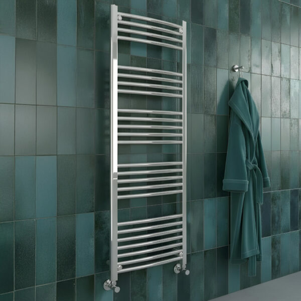 Aldo curved heated towel Rail | Clearance Sale | Bathshed | nationwide delivery UK and Ireland